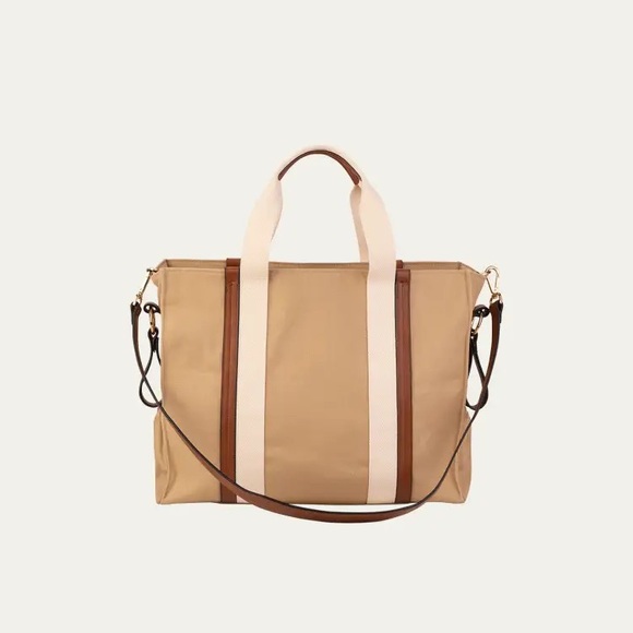 Chloe Canvas Leather Changing Diaper Bag